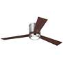2_52" Visual Comfort Clarity Steel Modern Hugger LED Fan with Remote