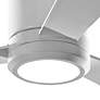 3_52" Visual Comfort Clarity White Hugger LED Ceiling Fan with Remote more views