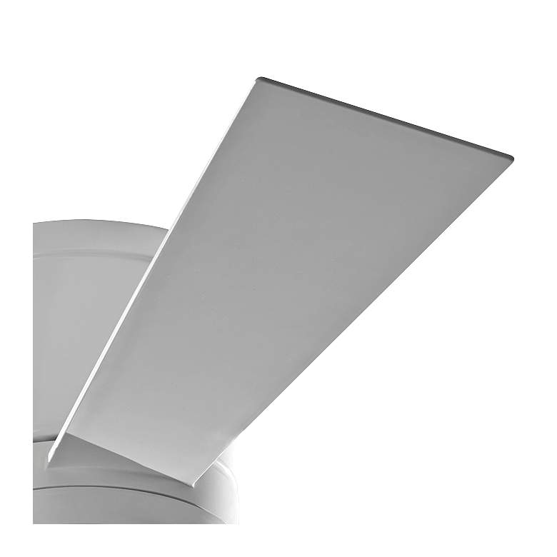 Image 4 52" Visual Comfort Clarity White Hugger LED Ceiling Fan with Remote more views