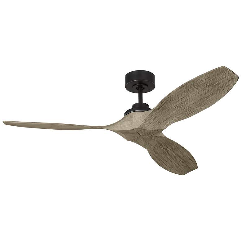 Image 2 52" Visual Comfort Collins Aged Pewter Damp Smart Ceiling Fan
