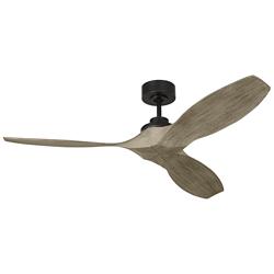 52" Visual Comfort Collins Aged Pewter Damp Smart Ceiling Fan