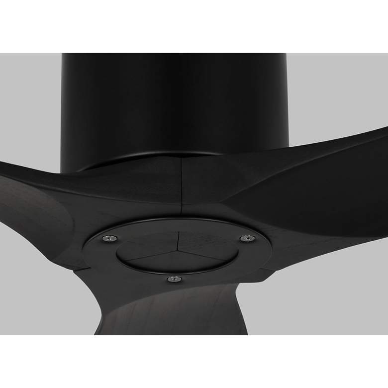 Image 2 52" Visual Comfort Collins Black Outdoor Smart Hugger Ceiling Fan more views