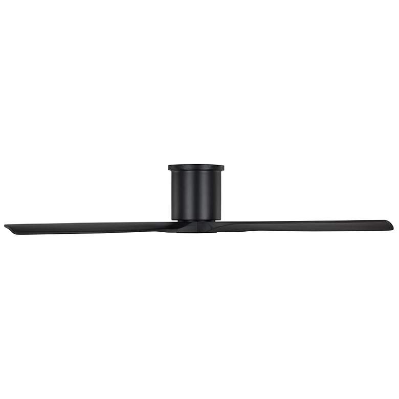 Image 3 52" Visual Comfort Collins Black Outdoor Smart Hugger Ceiling Fan more views