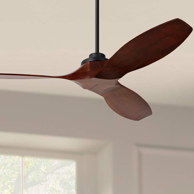 Image 1 52" Visual Comfort Collins Black-Walnut Smart Ceiling Fan
