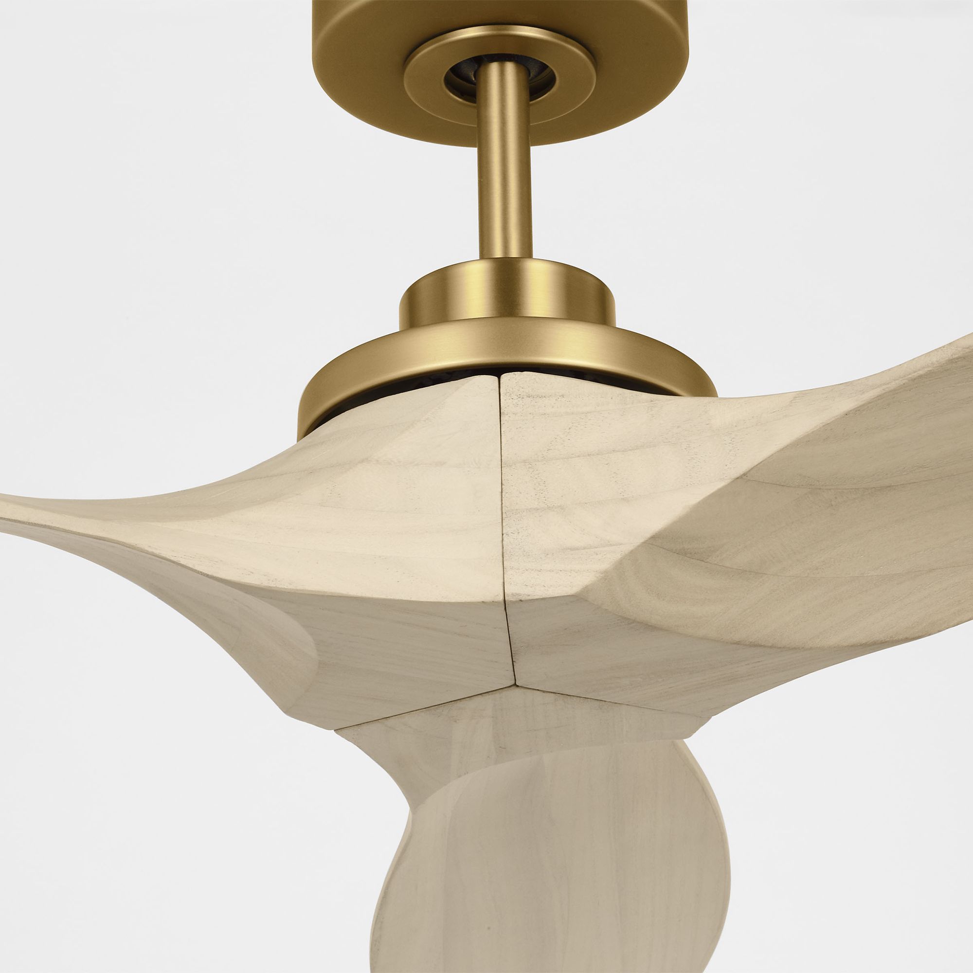 Image 7 52" Visual Comfort Collins Brass Damp Rated Smart Fan with Remote more views