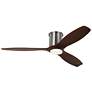 1_52" Visual Comfort Collins Brushed Steel Outdoor Hugger LED Smart Fan