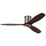 1_52" Visual Comfort Collins Brushed Steel Outdoor Hugger Smart Fan