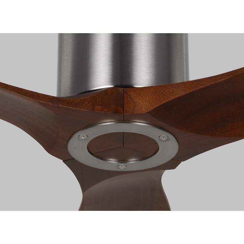 Image 2 52" Visual Comfort Collins Brushed Steel Outdoor Hugger Smart Fan more views