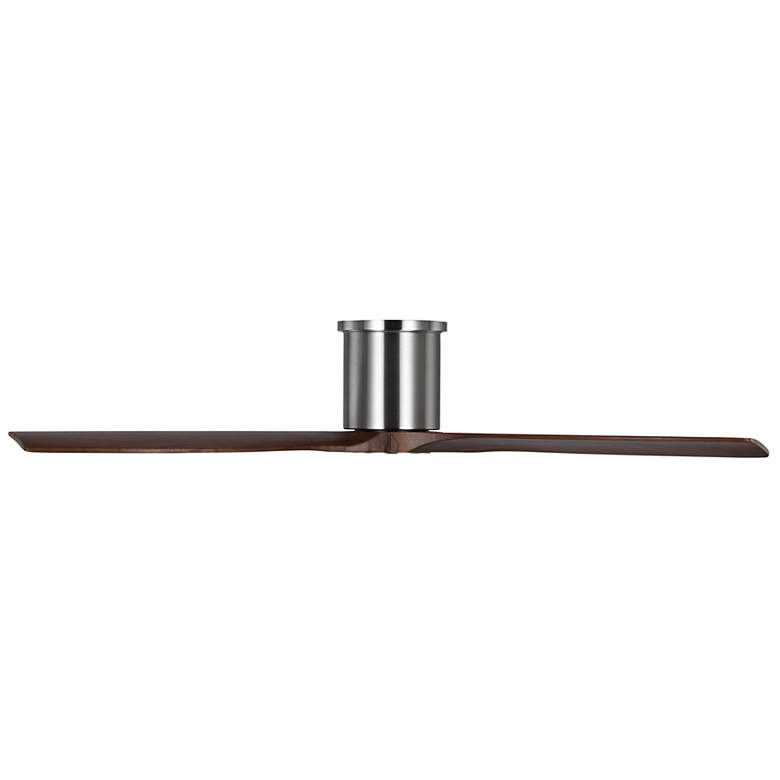 Image 3 52" Visual Comfort Collins Brushed Steel Outdoor Hugger Smart Fan more views