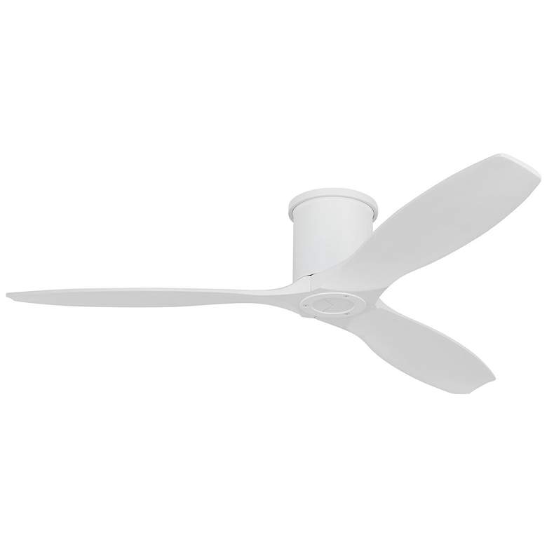 Image 1 52" Visual Comfort Collins Matte White Outdoor Hugger Smart Fan