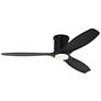 1_52" Visual Comfort Collins Midnight Black Outdoor Hugger LED Smart Fan