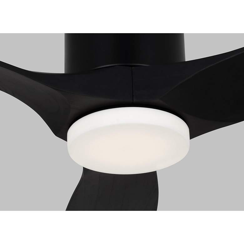 Image 3 52" Visual Comfort Collins Midnight Black Outdoor Hugger LED Smart Fan more views
