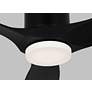 3_52" Visual Comfort Collins Midnight Black Outdoor Hugger LED Smart Fan more views