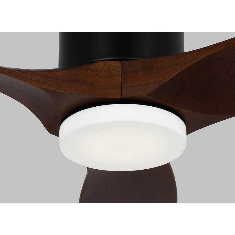 Image 3 52" Visual Comfort Collins Midnight Black Outdoor Hugger LED Smart Fan more views