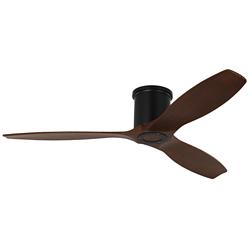 52" Visual Comfort Collins Midnight Black Outdoor Hugger Smart Fan