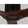 3_52" Visual Comfort Collins Midnight Black Outdoor Hugger Smart Fan more views