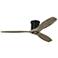 52" Visual Comfort Collins Pewter Outdoor Hugger Smart Ceiling Fan