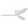 52" Visual Comfort Collins White Outdoor Hugger LED Smart Fan
