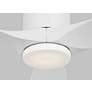 2_52" Visual Comfort Collins White Outdoor Hugger LED Smart Fan more views