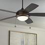 1_52" Visual Comfort Discus Roman Bronze Outdoor Pull Chain Ceiling Fan