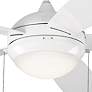 3_52" Visual Comfort Discus White LED Outdoor Pull Chain Ceiling Fan more views