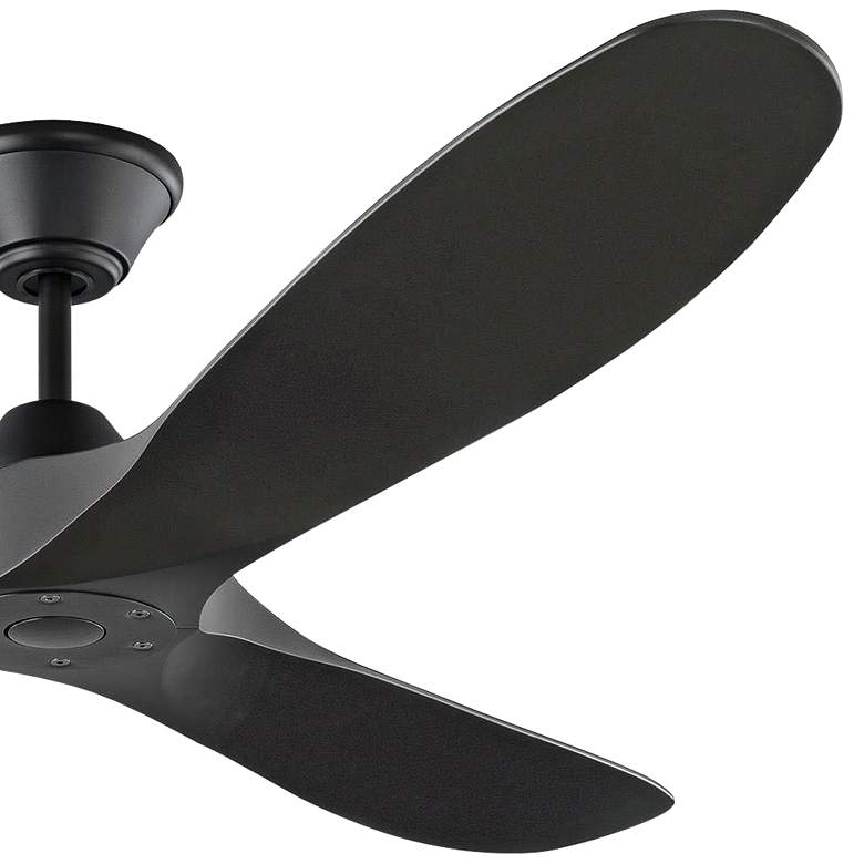Image 5 52" Visual Comfort Maverick Coastal Black Ceiling Fan with Remote more views
