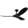 2_52" Visual Comfort Maverick II Black Damp DC Fan with Remote