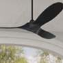 1_52" Visual Comfort Maverick II Black Damp DC Fan with Remote