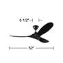 4_52" Visual Comfort Maverick II Black Damp DC Fan with Remote more views