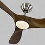 4_52" Visual Comfort Maverick II Brushed Steel LED Damp Fan with Remote more views
