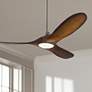 1_52" Visual Comfort Maverick II Brushed Steel LED Fan with Remote