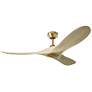 2_52" Visual Comfort Maverick II Burnished Brass Smart Ceiling Fan