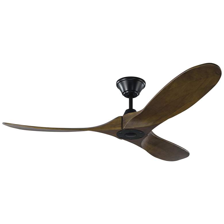 Image 2 52" Visual Comfort Maverick II Dark Walnut Ceiling Fan with Remote