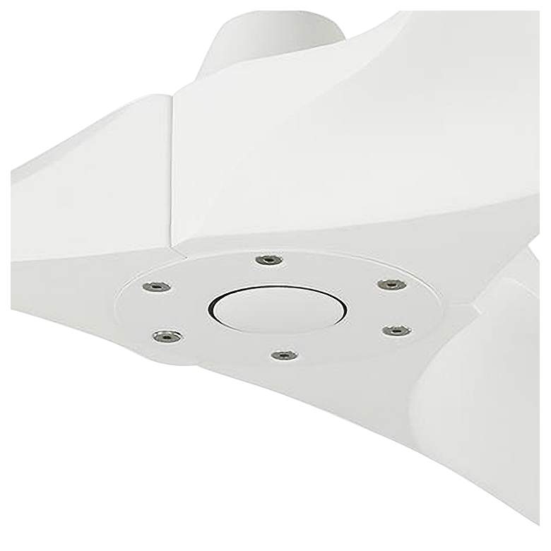 Image 3 52" Visual Comfort Maverick II Matte White Damp Rated Fan with Remote more views