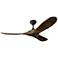 52" Visual Comfort Maverick II Midnight Black Damp Smart Ceiling Fan