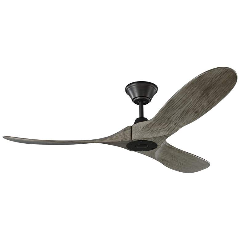 Image 2 52" Visual Comfort Maverick II Pewter Damp Ceiling Fan with Remote