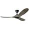 52" Visual Comfort Maverick II Pewter Damp Ceiling Fan with Remote