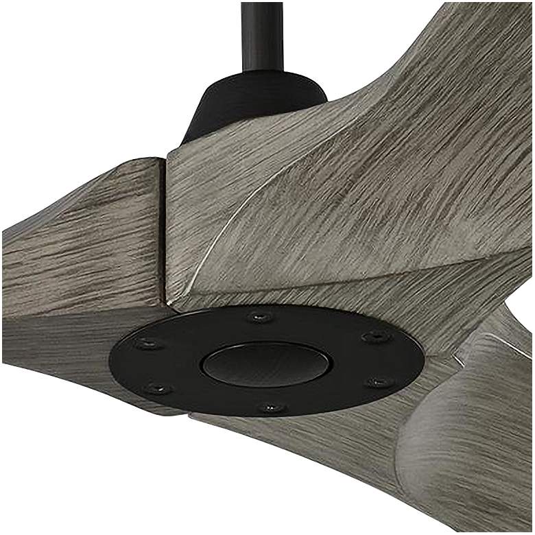 Image 3 52" Visual Comfort Maverick II Pewter Damp Ceiling Fan with Remote more views