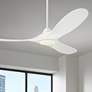1_52" Visual Comfort Maverick Matte White LED Ceiling Fan With Remote