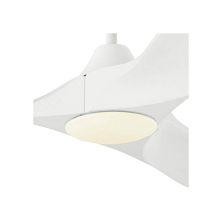 Image 3 52" Visual Comfort Maverick Matte White LED Ceiling Fan With Remote more views