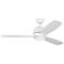 52" Visual Comfort Orbis Matte White LED Ceiling Fan