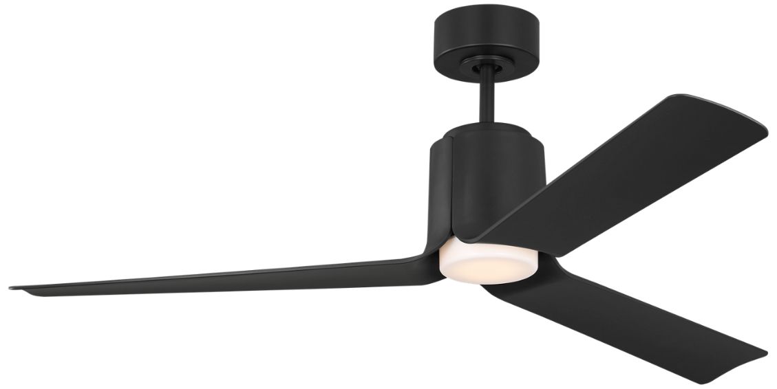 Image 2 52" Visual Comfort Peel Black CCT LED Smart Ceiling Fan more views