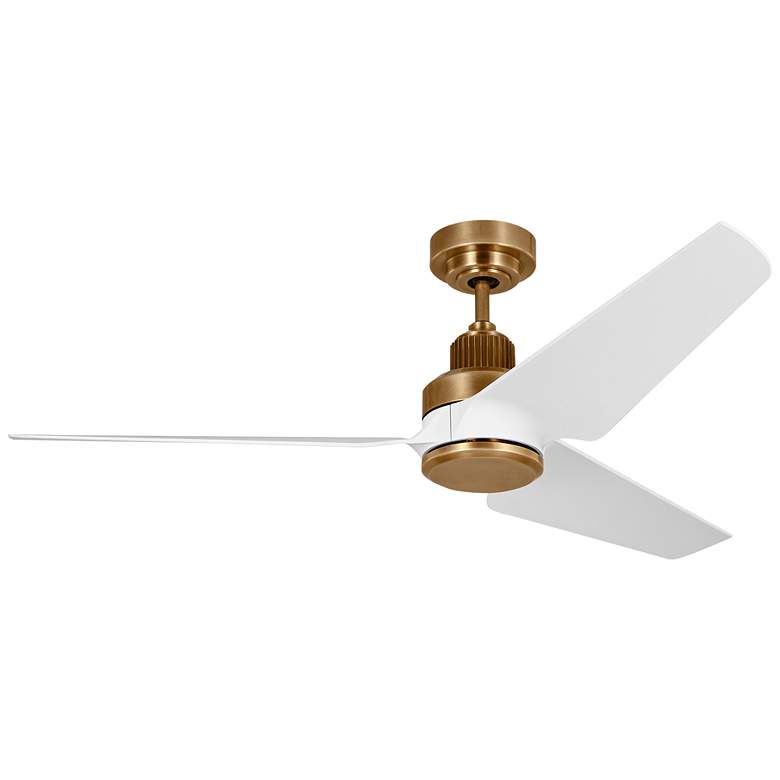 Image 2 52" Visual Comfort Ruhlmann Antique Brass Smart CCT LED Ceiling Fan