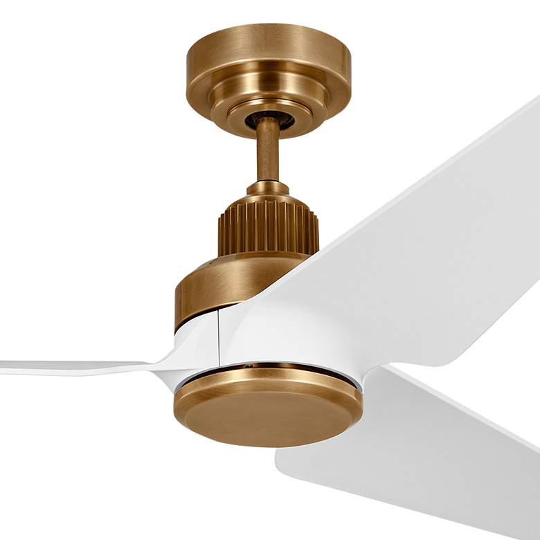 Image 3 52" Visual Comfort Ruhlmann Antique Brass Smart CCT LED Ceiling Fan more views
