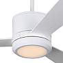 3_52" Visual Comfort Vision LED Matte White Ceiling Fan with Remote more views