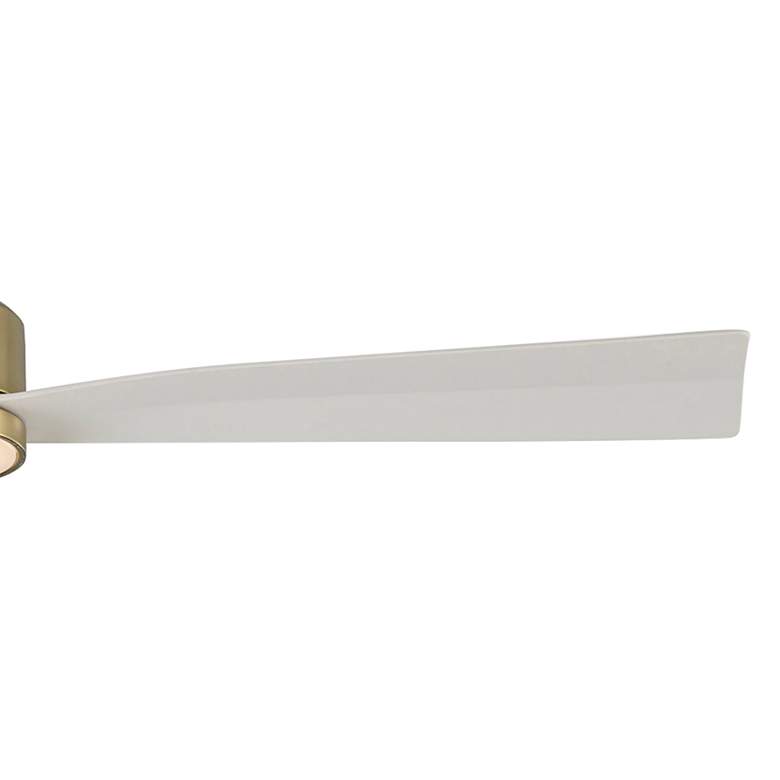 Image 3 52" WAC Clean Damp Rated LED Soft Brass Ceiling Fan with Smart Control more views