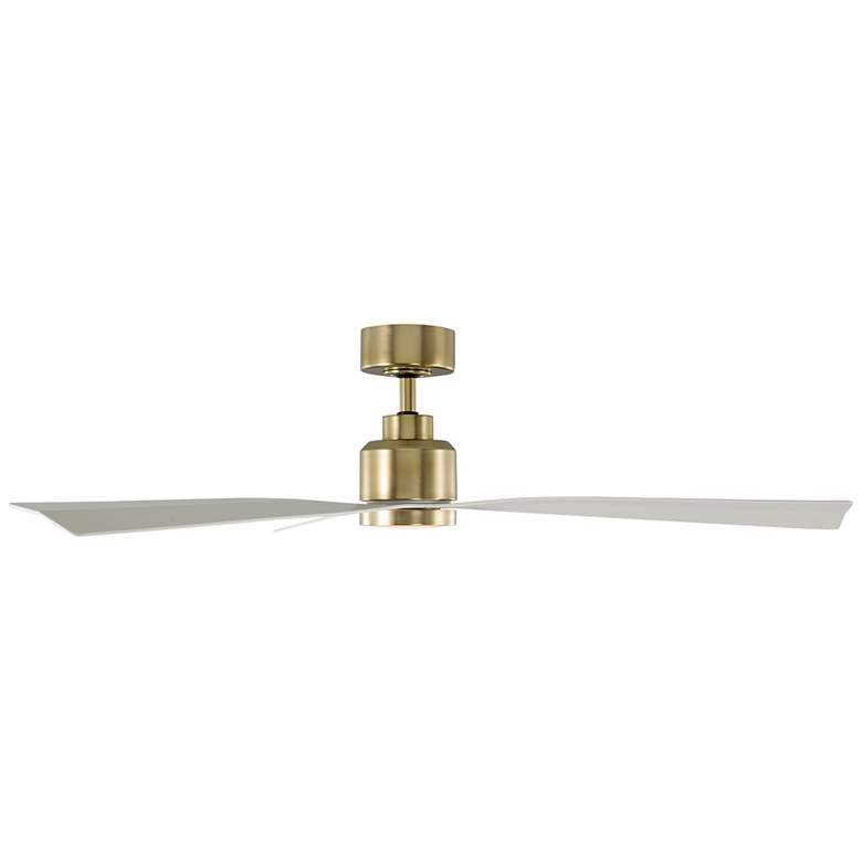 Image 6 52" WAC Clean Damp Rated LED Soft Brass Ceiling Fan with Smart Control more views