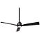 52" WAC Clean Matte Black Smart LED Indoor/Outdoor Ceiling Fan