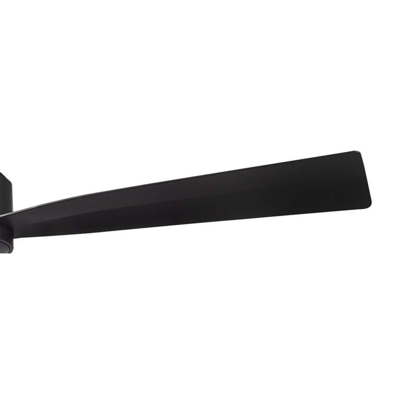 Image 3 52" WAC Clean Matte Black Smart Wet Ceiling Fan with Remote more views