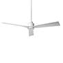 52" WAC Clean Matte White Smart Wet Ceiling Fan with Remote